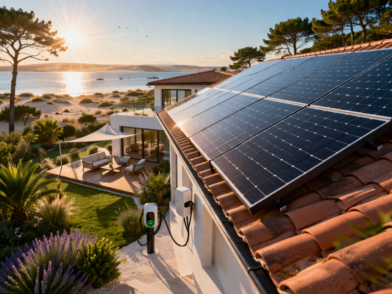 Quelle surface de panneaux solaires installer pour alimenter entièrement votre maison à Arcachon et réduire durablement votre facture d’électricité