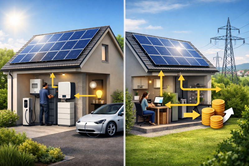 Différence entre autoconsommation totale et partielle : comprendre l’utilisation de l’électricité solaire et choisir la solution la plus adaptée à votre foyer ou entreprise