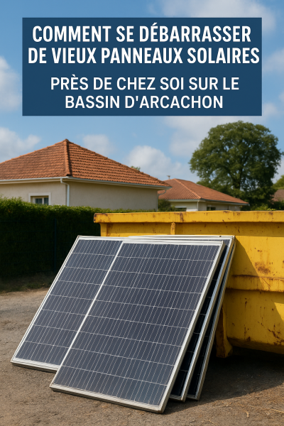 Comment se débarrasser de vieux panneaux solaires près de chez soi sur le Bassin d’Arcachon