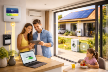 Solareco 33 -  Entreprise spécialisée dans la pose de panneaux photovoltaïques sur toit-terrasse d'une maison à Gujan-Mestras près de La Teste-de-Buch